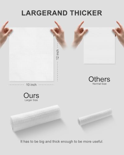 LUXU 50-Count 10x12 Disposable Facial Towels - Soft & Gentle, One Pack