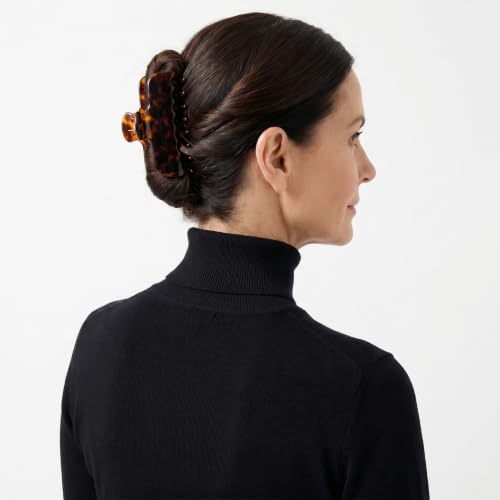 Bgffuy Tortoise Shell Claw Clip - 4 Inch Large Acetate Hair Clamp for Women