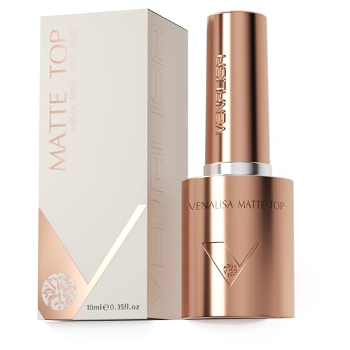 VENALISA Matte Gel Top Coat - Long Lasting No Wipe Nail Polish