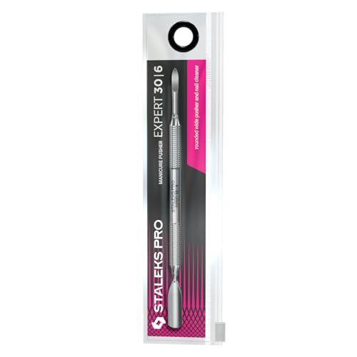 Staleks Pro Manicure Pusher EXPERT 30 - Stainless Steel Dual-Ended Tool