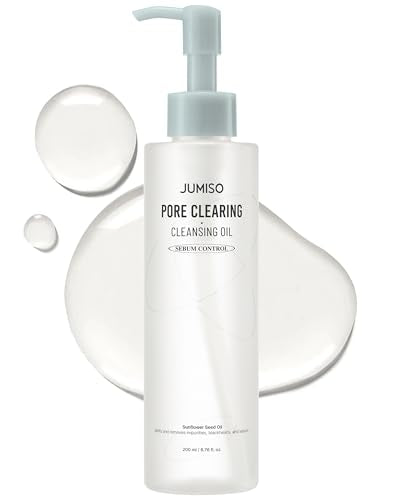 JUMISO Pore Clearing Cleansing Oil for Waterproof Makeup Removal, 6.76 fl oz