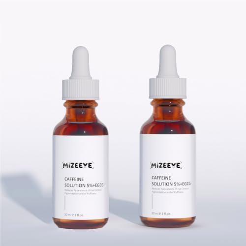 MIZEEYE Caffeine Eye Serum 5% + EGCG for Dark Circles & Puffiness, 30ML, Pack of 2