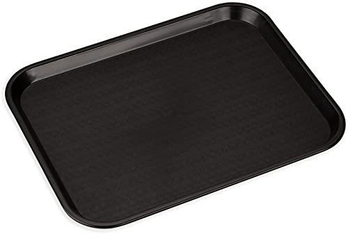 Carlisle Café Fast Food Tray, 14" x 18", Black - Pack of 2