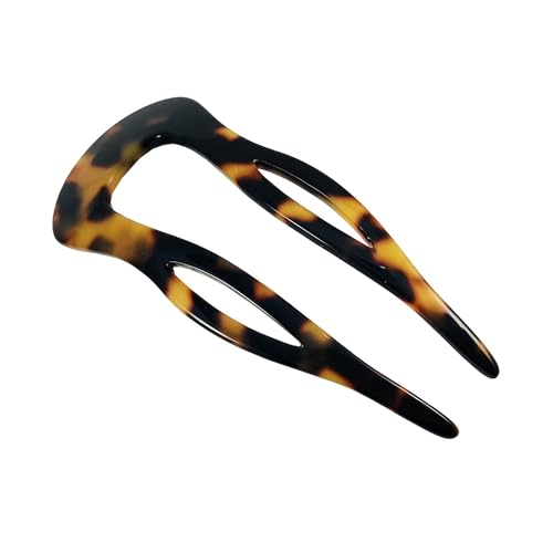 French Amie Tokyo 3-Inch Medium U Hair Pin for Women Girls — Tortoise Shell