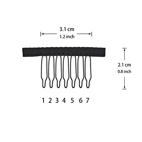 YTBYT 6 Pcs Black Weaving Net Cap Set – 3 Round 3 Square Nylon Hair Nets for Afro Puff & Ponytail Making
