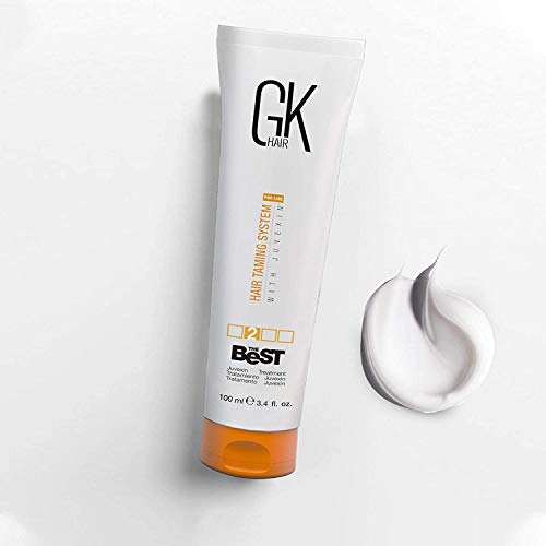 Keratin Hair Treatment Frizz Control Salon Smoothing Long Lasting Cream for All Frizzy Free Curly Dry Damaged - Professional Brazilian Complex Blowout Straightening For Silky Smooth - 3.4 Ounce