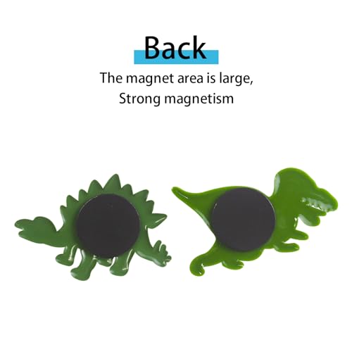 12PCS Dinosaur Fridge Magnets - Durable Decorative Kitchen Toys