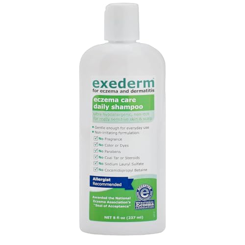 Exederm Eczema Shampoo for Sensitive Scalp - 8oz, SLS-Free