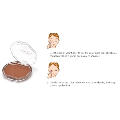 CANMAKE Cream Cheek [CL01] Clear Red Heart - 1 Count Makeup Blush