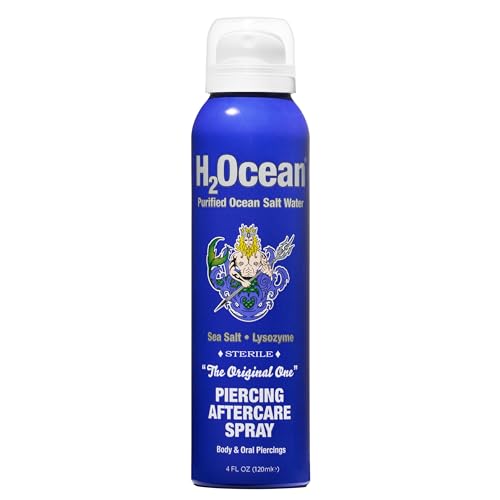 H2Ocean Piercing Aftercare Spray 4oz - Gentle Sea Salt Solution