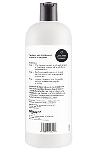 Amazon Basics Moisture Rich Conditioner, 28 oz - Pack of 2