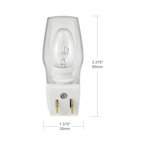 OSKOS 6-Pack Plug-In Night Lights with Manual Switch & Bulbs