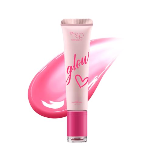 TSP Transpretty Bloom Glow Lip Butter Balm - Peptide & Hyaluronic Acid Hydrating Vegan Lip Gloss - Unscented, Moisturizing, Plump Lips