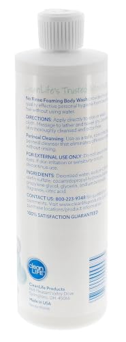 No-Rinse Foaming Body Wash 16oz - Gentle Waterless Cleanser for All Ages