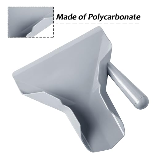 Bonsicoky Polycarbonate French Fry & Popcorn Scoop with Right Handle