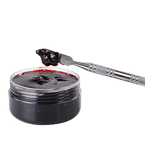 MEICOLY Scar Wax Kit - Scar Wax 50g, Coagulated Blood Gel 30g, Castor Sealer 5ml, Spatula & Stipple Sponge (5 Pieces) Scar & Wound FX Kit - Variation: Scar Wax Kit
