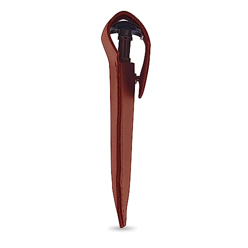 Cognac Leather Safety Razor Case - Double Edge Travel Cover