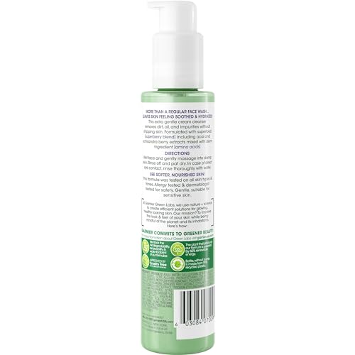 Garnier Green Labs Amino-Berry Facial Cleanser for Sensitive Skin 5.07 fl oz