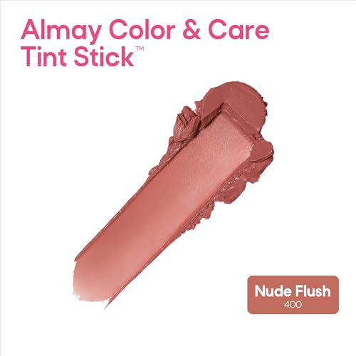 Almay Color & Care Tint Stick - Multi-Use Lip & Cheek Moisturizer, 400 Nude Flush