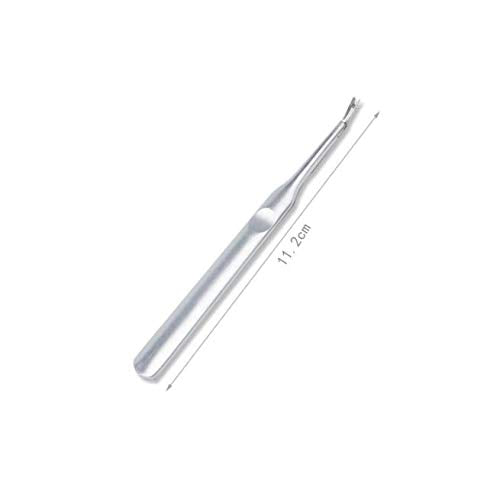 2Pcs Stainless Steel Cuticle Pusher & Fork Trimmer for Nails - Dead Skin Removal