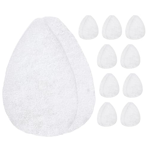IMPRESA Reusable Facial Sponge White - Deep Cleansing & Exfoliating Pads for Oily Skin