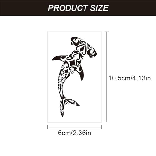 Ocean Tribal Temporary Tattoos - 12 Waterproof Sheets