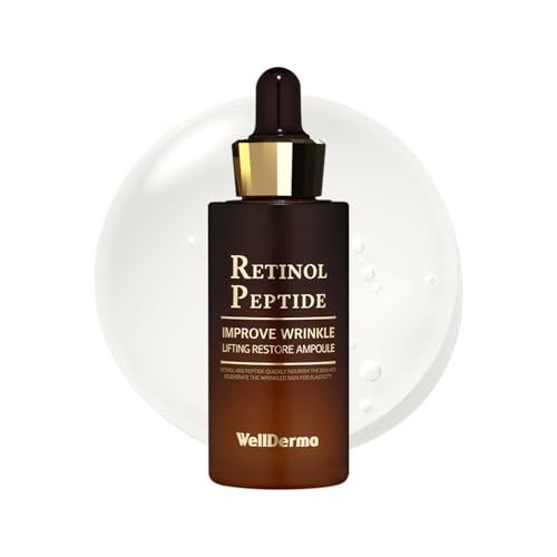 WELLDERMA Retinol Peptide Serum 30mL - Hydrating & Balancing Face Ampoule with Collagen & Niacinamide