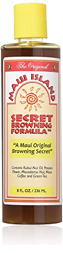 Maui Island Secret Browning Formula Tanning Oil - 8 oz Natural Blend