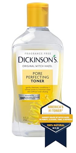 Dickinson's Witch Hazel Pore Perfecting Toner - 16 Fl Oz (Pack of 2)