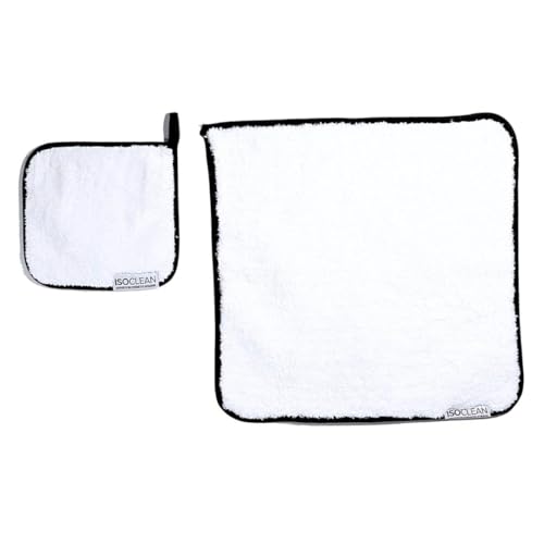 Isoclean Microfibre Towel - Soft, Absorbent Cloth for Makeup Brushes (8x8 in)