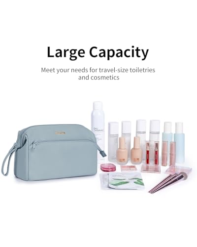 Narwey Large Travel Toiletry Bag A-Greyish Blue 25x19x13 cm