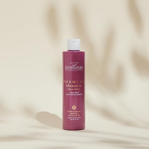 Maternatura Moisturising Shampoo for Curly Hair, Organic Green Apple - 250ml