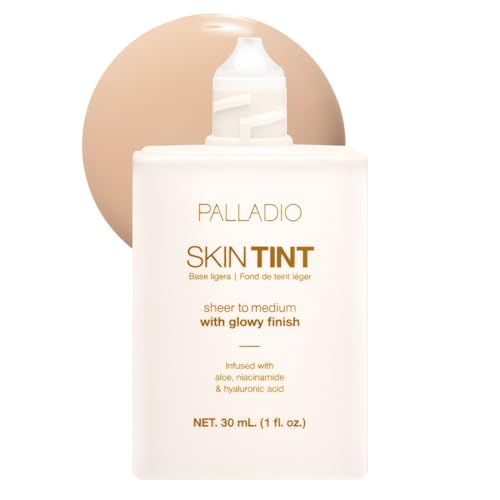 Palladio Skin Tint Foundation with Hyaluronic Acid & Niacinamide, Light Ivory