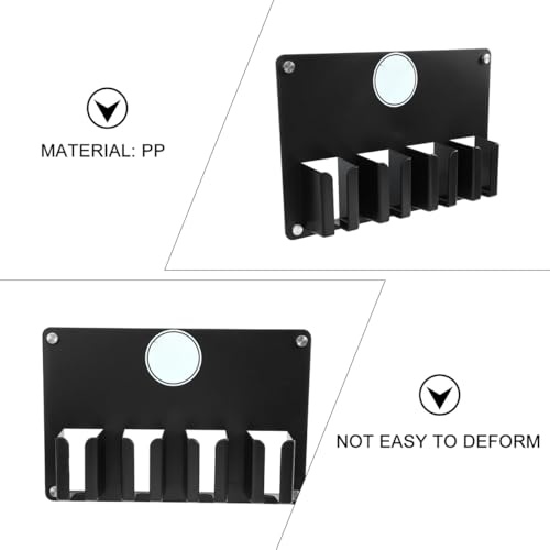 POPETPOP 4-Grid Wall-Mounted Hair Clipper Holder & Barber Organizer