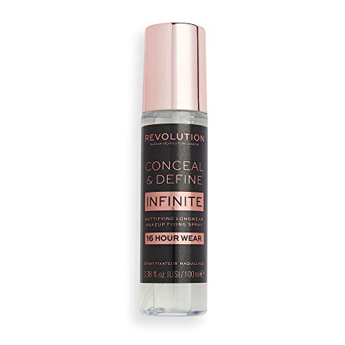 Revolution Infinite Fixing Spray 100ml - Long Lasting Mattifying