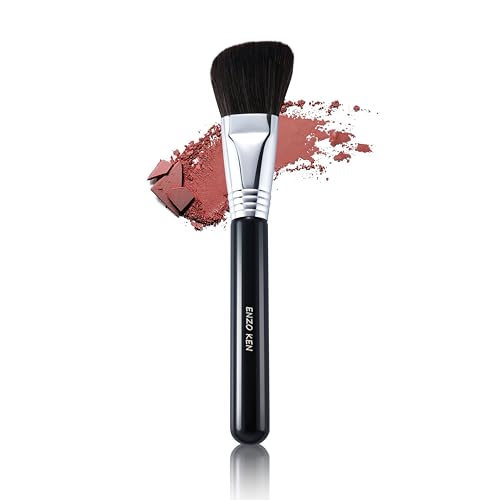 ENZO KEN Angled Contour Brush - Soft Fluffy Blush & Sculpting Makeup Brush