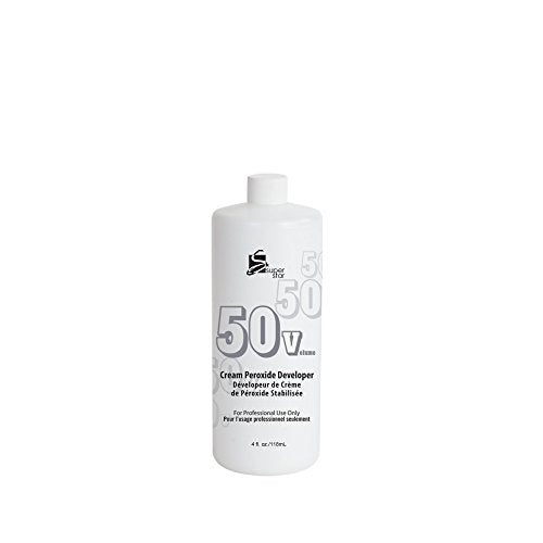 Super Star 50V Cream Peroxide Developer, 4 Oz - Drip-Free Hair Color