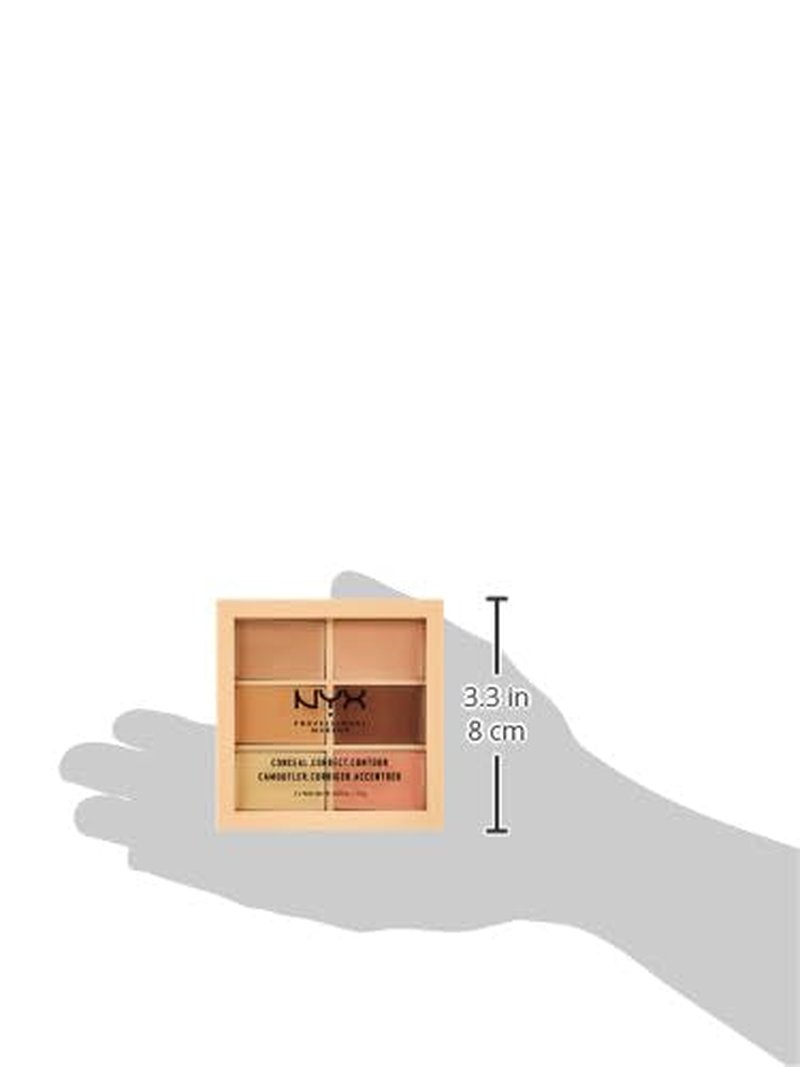 NYX Conceal Correct Contour Palette - Light Tones for Flawless Makeup Finish