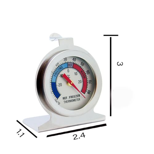 MIANLU 5-Pack Refrigerator Thermometer with Large Dial - Accurate Temperature Monitoring for Fresh Food