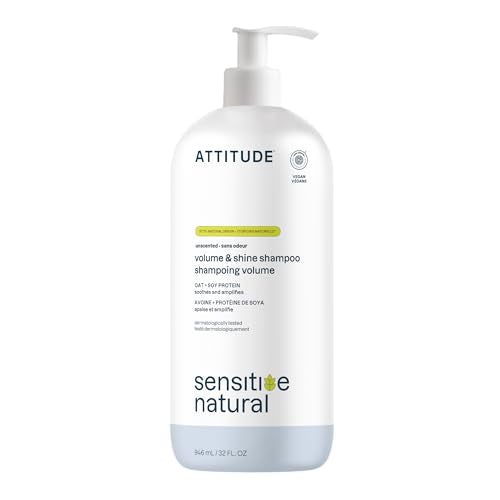 ATTITUDE Volume & Shine Shampoo for Sensitive Scalps - 32 Fl Oz