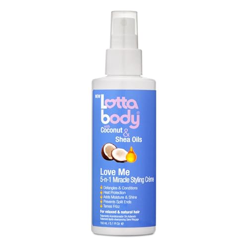 Lottabody Love Me 5-in-1 Leave-In Treatment Spray - 5.1 fl oz, Moisturizing & Heat Protectant