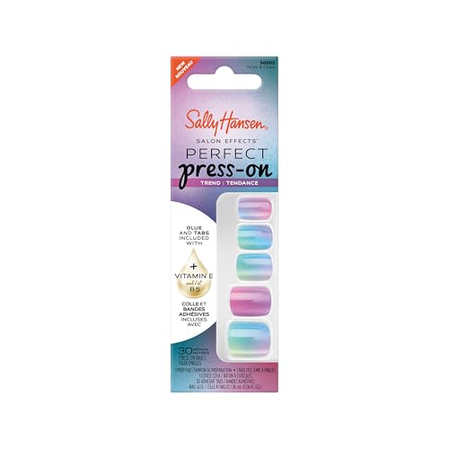 Sally Hansen Press-On Nails | Square Shape | 30 Unique Designs