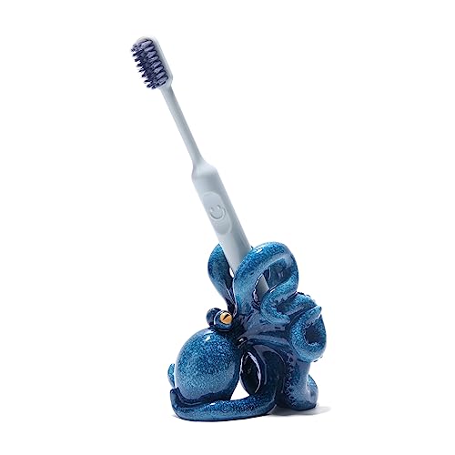 Hodao Octopus Toothbrush Holder - Cute Resin Stand for Kids & Adults