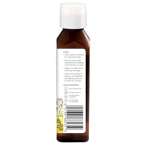 Aura Cacia Tranquil Chamomile Body Oil, Lightweight Hydrating Blend, 4 oz (3 Pack)