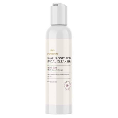 Swanson Hyaluronic Acid Facial Cleanser - Hydrating & SLS-Free, 8 fl oz