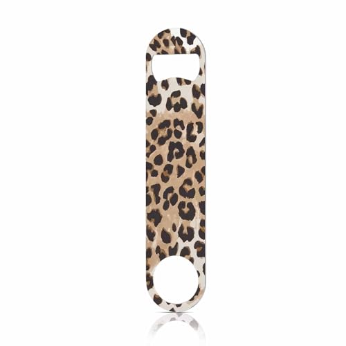 Animal Skin Texture Stainless Steel Bottle Opener Keychain