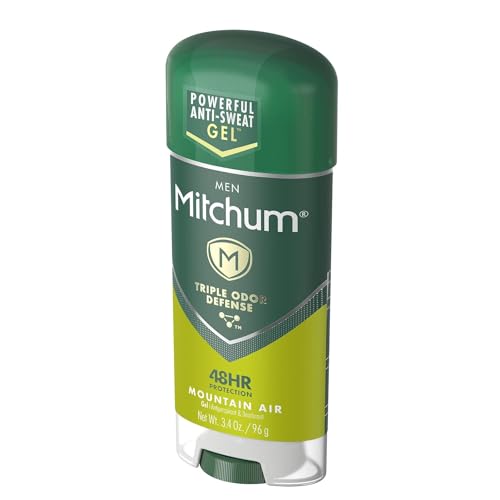 Mitchum Advanced Gel Anti-Perspirant Deodorant Mountain Air 3.4 oz Pack of 3