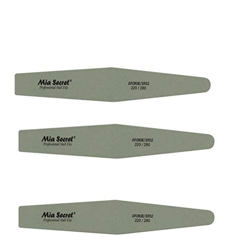 Mia Secret Professional Sponge Nail File - 220/280 Grit Black