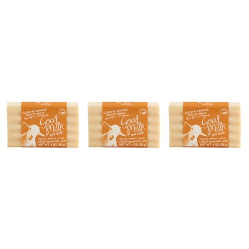 Honey & Goat Milk Soap Bars - Pack of 3 (4 oz) | Moisturizing & Gentle