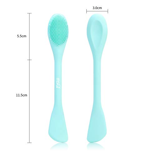MSQ Silicone Face Mask Brush Pink & Blue Double-End Facial Cleansing Tool